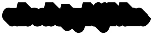 New Roshelyn Script Black Extrude