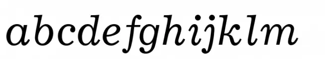 News No. 14 Italic