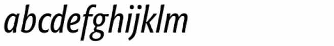 Niko Extra Condensed Regular Italic