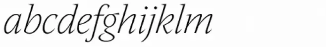 Nikola Extra Light Italic