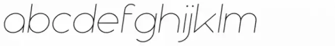 Nokio Sans Extra Light Italic
