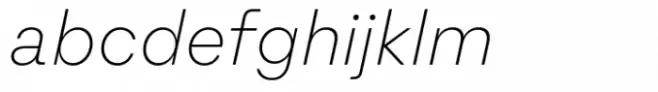 Nomos Sans Extra Light Italic