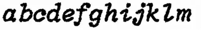 NorB Type Writer Roughen Bold Italic