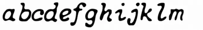 NorB Type Writer Roughen Light Italic
