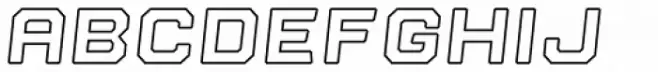 Nostromo Black Italic Outline