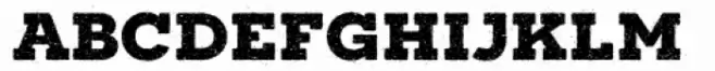 Novecento Slab Rough Wide Bold