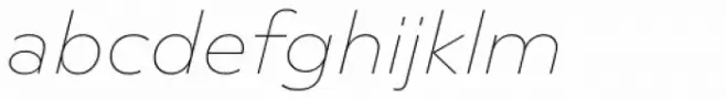 Novera Modern Thin Italic