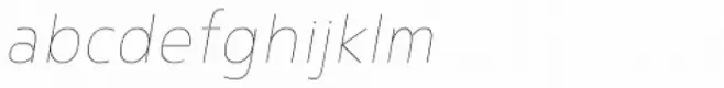 Noyh Geometric Slim Thin Italic