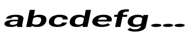 Nu Sans Bold Expanded Slanted