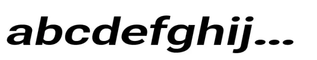 Nu Sans Bold Semi Expanded Slanted