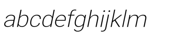 Nu Sans Extra Light Slanted