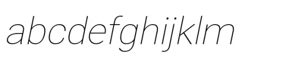 Nu Sans Thin Slanted