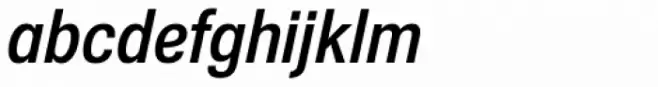 Nuber Next Bold Condensed Italic