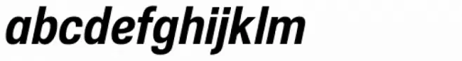 Nuber Next Heavy Condensed Italic