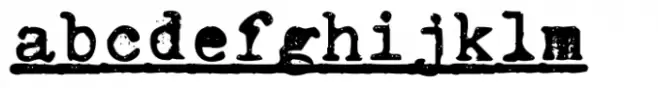 Office Typewriter Underlined Bold