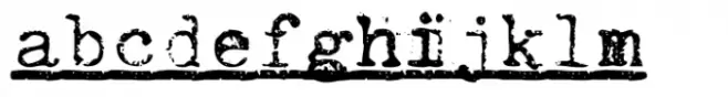 Office Typewriter Underlined Regular