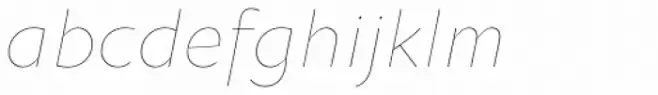 Oksana Sans Thin Italic