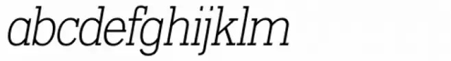 OL Egyptian Light Italic