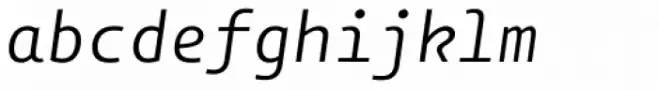 OliveGreen Mono Italic