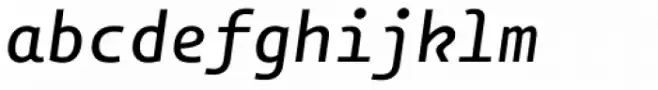 OliveGreen Mono Medium Italic