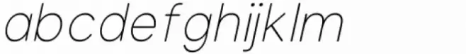 Olivette Sans Thin Italic