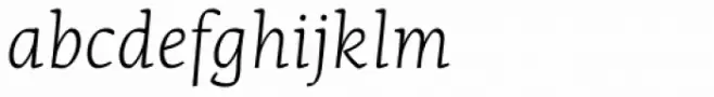 Olivia Serif Light Italic