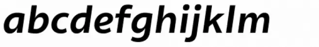 Olivine Wide Semi Bold Italic