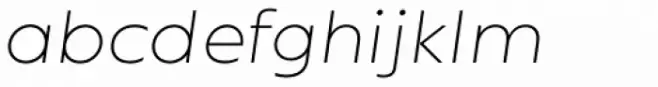 Ondo Extra Light Italic