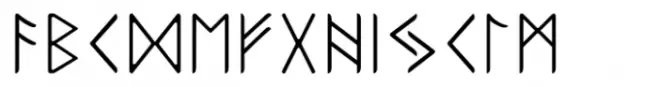 Ongunkan Elder Futhark Viking Regular