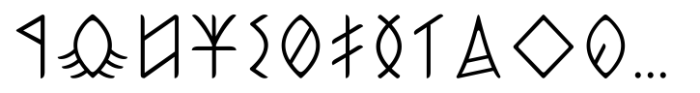 Ongunkan Old Hungarian Runic Regular