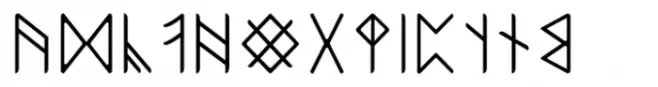 Ongunkan Tolkien Cirth Runic Regular