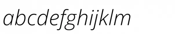 Open Sans Soft Light Italic