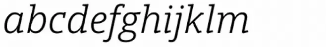 Open Serif Book Italic