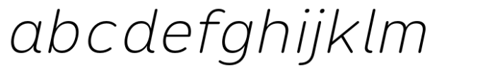 Opun Loop Extra Light Italic