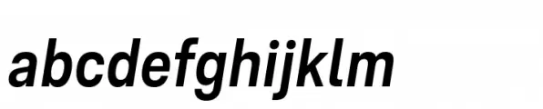 Ordina Condensed Semibold Oblique