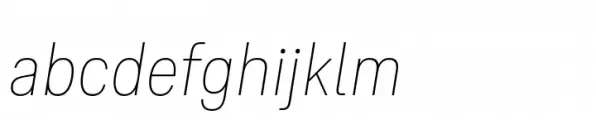 Ordina Condensed Thin Oblique