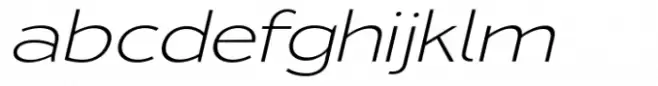 Osande TXT Extra Light Italic Expanded