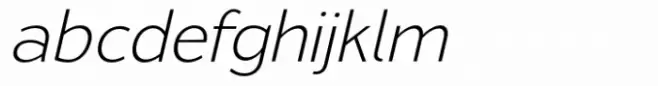 Osande TXT Extra Light Italic