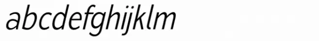 Osande TXT Light Italic Condensed
