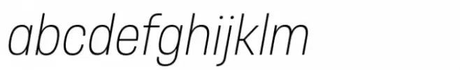 Otoiwo Grotesk Condensed Extra Light Italic