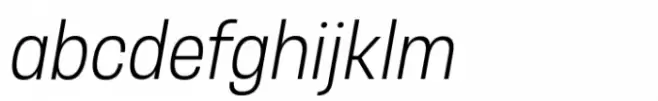 Otoiwo Grotesk Condensed Light Italic