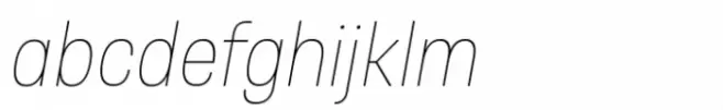 Otoiwo Grotesk Condensed Thin Italic
