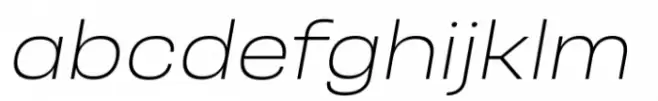 Otoiwo Grotesk Extended Extra Light Italic