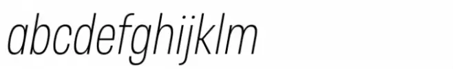 Otoiwo Grotesk Narrow Extra Light Italic