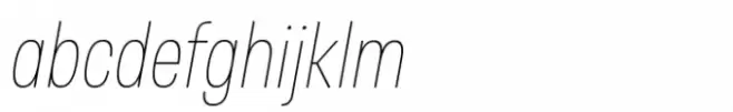 Otoiwo Grotesk Narrow Thin Italic