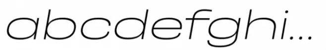 Otoiwo Grotesk Ultra Wide Extra Light Italic