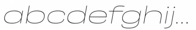 Otoiwo Grotesk Ultra Wide Thin Italic