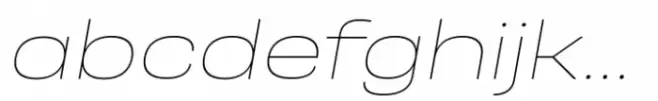 Otoiwo Grotesk Wide Thin Italic