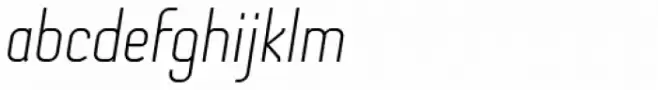 Otsu Sans Thin Italic