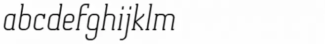 Otsu Slab Thin Italic